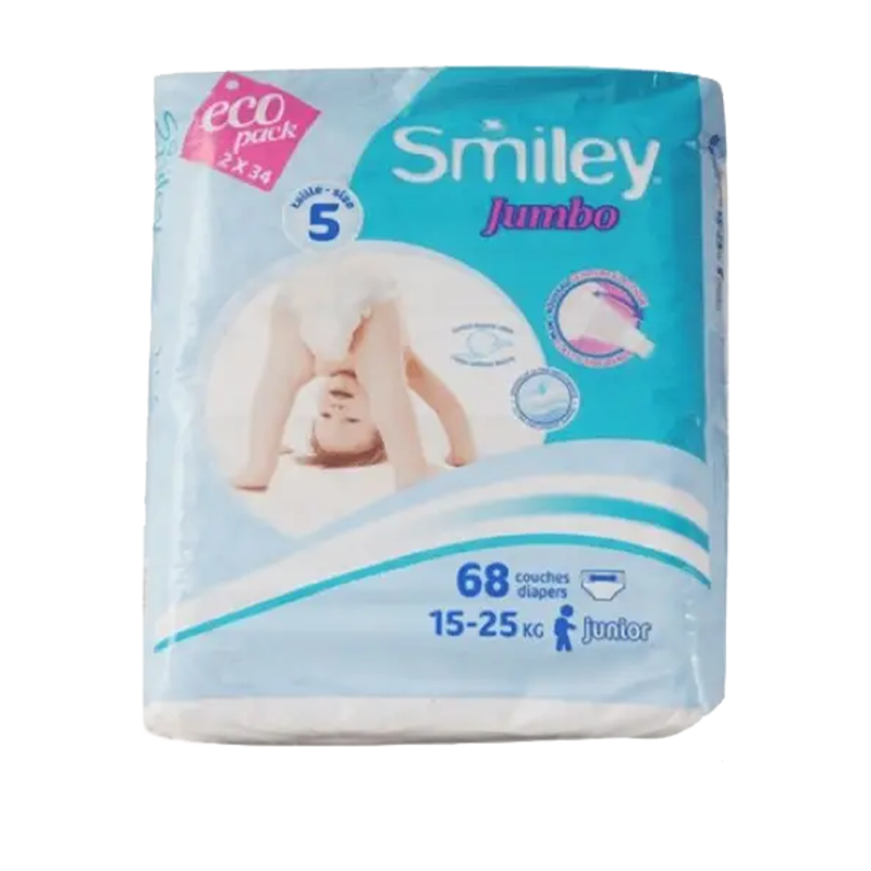 Couches bébé SMILEY taille 5 * 68pcs